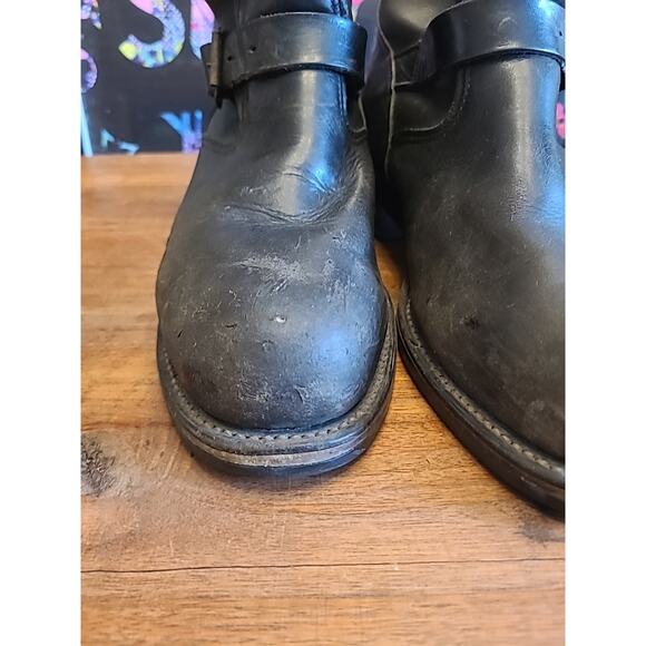 Vintage CHIPPEWA Steel-Toe Engineer Boots with Vibram Soles, Size 8D - Picture 3 of 16